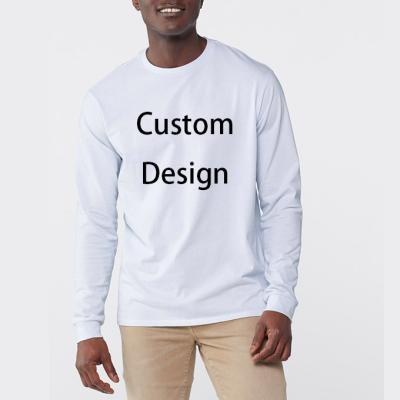 China Wholesale Department Anti-Shrink High Quality Design Gallery T-shirt Cotton Custom Long Sleeve Logo T-Shirt For Men for sale