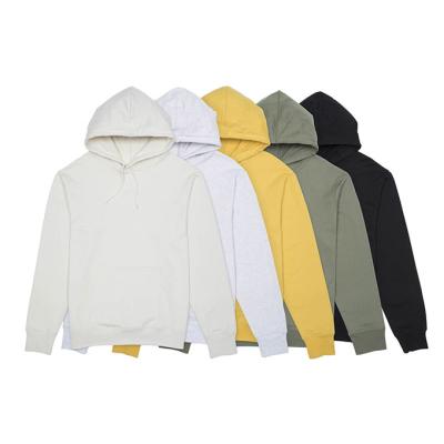 China 2023 Hot Selling Anti-Wrinkle 100% Cotton Mens Plain High Quality French Terry Oem Custom Logo Popular Hoodies for sale