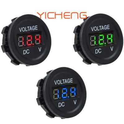 China 12V -24V Cars A27 DC 12V 24V LED Voltage Meter Digital Voltmeter For Car Bus Marine for sale