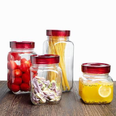 China Wholesale Storage Canister Food Storage Canister Factory Price Dishwasher Safe Canning Airtight Freshness Preservation Custom Gift Snack Jars for sale