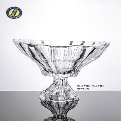 China NEW China 34CM PLANTIC SERIES LARGE GLASS BOWL WITH HOLDER for sale