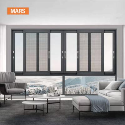 China Magnetic Hot Selling Mars Design Aluminum Alloy Sliding Window Luxury Double Glazed Glass Aluminum Frame Windows For Kitchen From China for sale