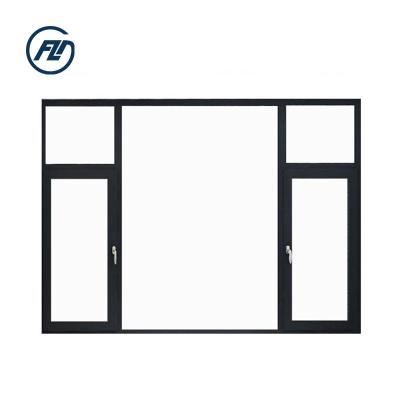 China Factory Supply Building Supply Magnetic Casement Window Aluminum Screen Double Glazed Glass French Windows For Commercial for sale