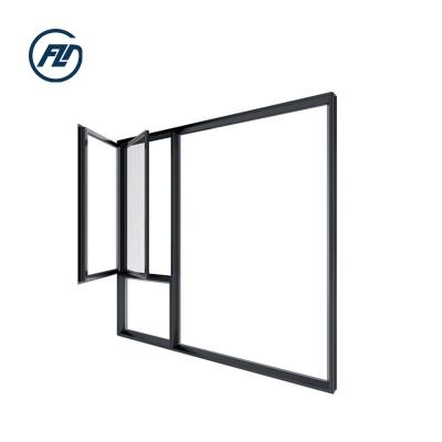 China Magnetic Screen Mars Open Aluminum Casement Windows Pull Window For Home Soundproof And Adiabatic Swing Window for sale