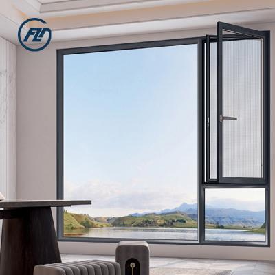 China Wholesale Soundproof Impact Magnetic Screen Mars Window Casement Aluminum Windows Hurricane Windows for sale