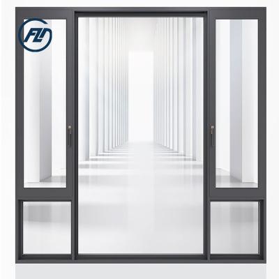 China Magnetic Screen Mars Aluminum Casement Building Window With Wind Stay For Apartment Building for sale