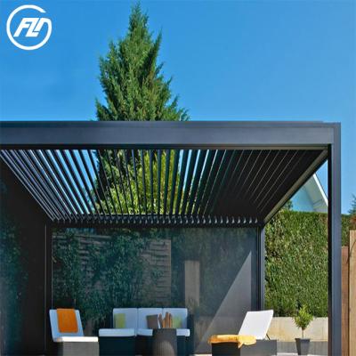 China Easily Assembled High Quality Aluminum Louvered Outdoor Canopy Gazebo Roof Gazebo Gazebos Aluminum Pergola Kits for sale