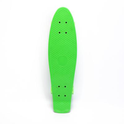 China Youth Skateboard Fish Skateboard Wholesale 4 Wheel Mini Fish Cruiser Colorful Gauge Plastic Skateboard for sale