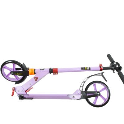 China Frontier Exclusive PU Offer 2 Wheel Aluminum Alloy Folding Kick Kick Kick Scooter For Adult for sale