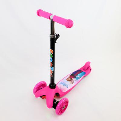 China Gauge Reinforced Platform Design Durable High Quality Folding Kick Scooter PU Wheels Kids Pedal Slide Scooter for sale