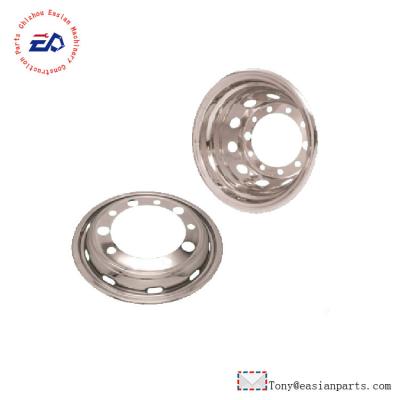 China Auto parts 22.5*8.25/9.0 wheel 22.5 inch wheel cover stainless steel wheelcap parts used for MAN GM TRUCK for sale