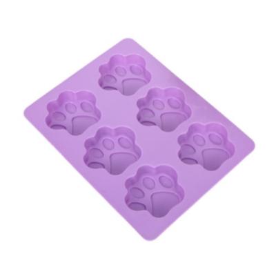 China Viable Silicone Pet Ice Tray Paw Form DGCCRF LFGB Tests / BSCI ICS ISO Audit for sale