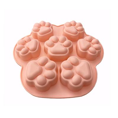 China Viable Silicone Pet Ice Tray Paw Form DGCCRF LFGB Tests / BSCI ICS ISO Audit for sale