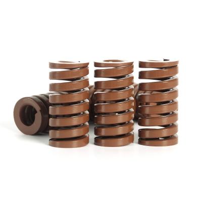 China Coil Molded Stamping Flat Wire Coiled Brown DME Die Springs ISO Cheap Die Coil Spring For Injection Molding for sale