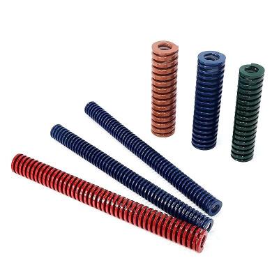 China Coil Jis 750 Lb/In Cheap High Load Plus Big Coil Die Spring Colored Injection Molding Blue Yellow Extra Heavy Load Molds Springs for sale