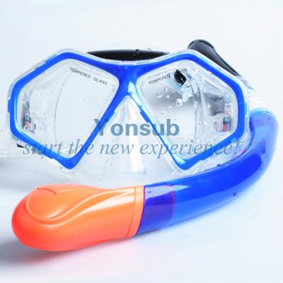 China Scuba Diving Set,dive Dry snorkel mask set (YM243+YS04) for sale