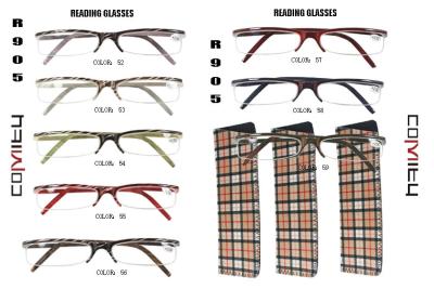 China New Style 2.50 Bifocal Reading Glasses For Men , Half Frame Reading Glasses for sale