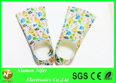 China Transfer Print Waterproof Training  	Silicone Swim Fins for Swimming or Diving Use for sale