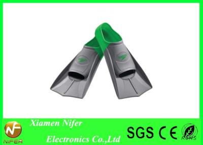 China Sports Rubber Silicone Swim Fins / Anti Slip Short Training Fin for Swimming Pool for sale