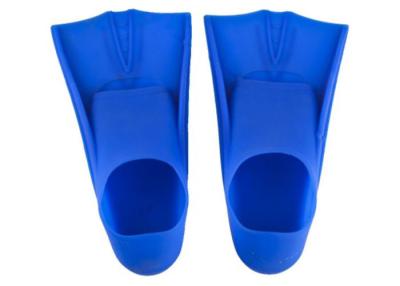 China Blue Silicone Swim Fins Flippers for sale