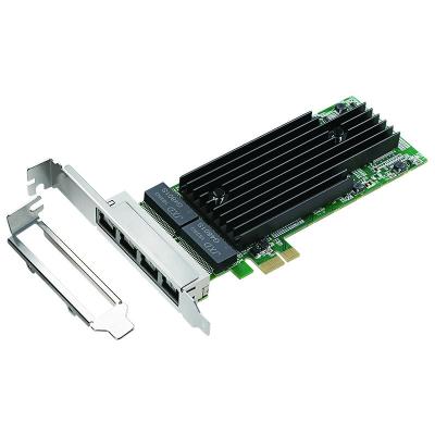 China Server Intel 82576 4 Ports Gigabit PCI Express x1 Network Interface Card for sale