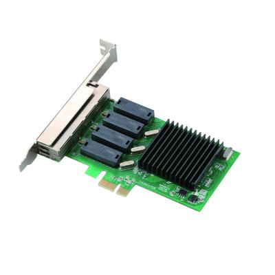 China Server Delivery Realtek 8111H 4 x RJ45 Quad Port Gigabit PCIe x1 NIC Network Card Fast Adapter for sale