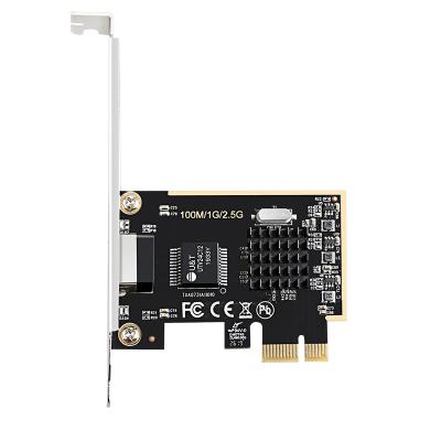 China Desktop Realtek RTL8125 Based 2.5G BASE-T PCIe x1 Network Card for sale