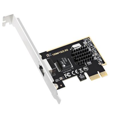 China Desktop RTL8125 1G 2.5G PCI-E RJ45 LAN Card Ethernet Adapter for sale