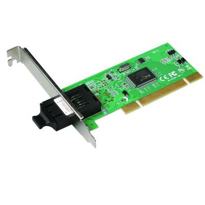 China Desktop 100M SC Port PCI Fiber Ethernet Network Card NIC for sale