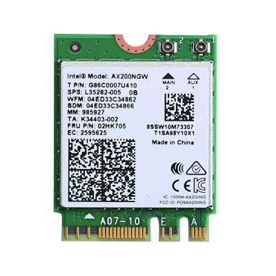 China Intel AX200 M.2 802.11ac WiFi Blue Tooth 5.0 2400M Gigabit NGFF Integrated Wireless Desktop Network Card for sale