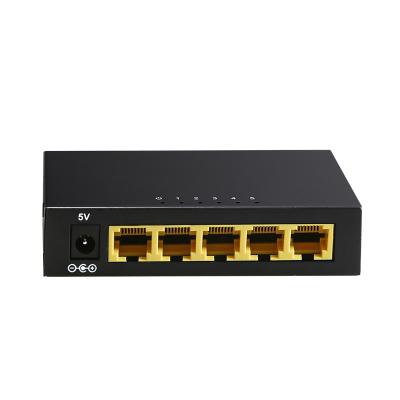 China PCBA + 2021 New Brand 10/100M Port Metal Housing 5 Ethernet Switch With Good Price for sale