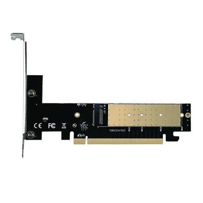 China PCBA+Metal M Key M.2 NVME SSD to PCIe 16x Host Converter Expansion Board with Low Profile Bracket for sale