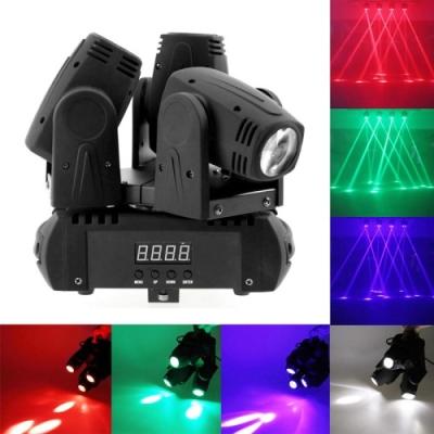 China 3 Heads 4 in 1 CREE LED X axis endless rotation Moving head stage light,master / Slave / DMX / voice control modes for sale