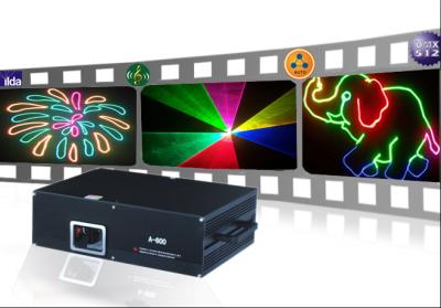 China 600mW RGB color LED stage light moving heads beam laser Show projector with  sound for sale