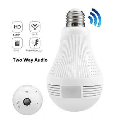 China 2.0MP 1080p Lamp LED lighting Bulb CCTV camera 360 degree wifi IP cam with good night vision for sale