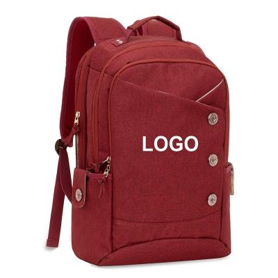 China Customized Daily Travel Laptop Backpack Business Notebook Bag With Left USB Filling Custom Waterproof Backpacks For Women Men for sale