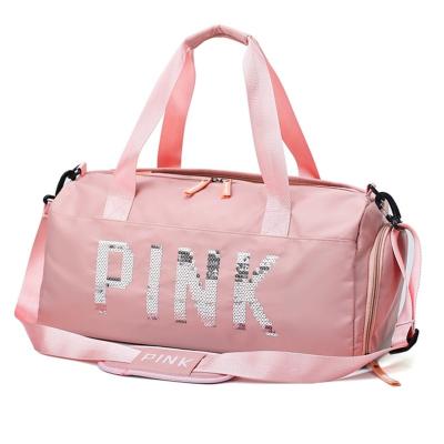 China Custom Logo High Quality Environmental Protection Fashion Shoulder Luggage Travel Tote Gym Sports Bag for sale