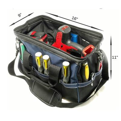 China Cheap Multi Functional Durable Goods Electrician Waist Tool Bag Black Customized Logo Style for sale