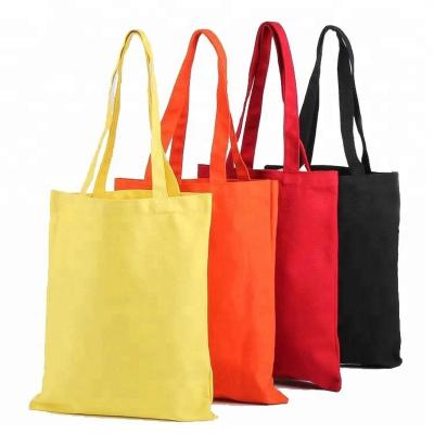 China 8oz Handled Cheap Customized Logo Tote Shopping Bag Canvas Bag Cotton Bag With Logo for sale