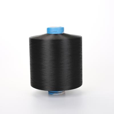 China Anti-Bacteria DTY 75/36/1 SIM BLACK 100% Virgin Polyester Yarn For Circular Knitting for sale