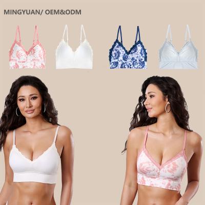 China One-piece factory OEM&ODM dye knotting craft bra for women comfortable sports underwear printed women's bras without underwires for sale