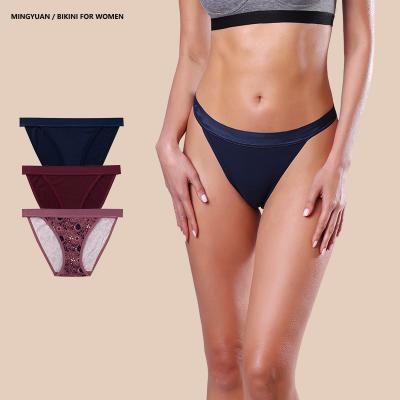 China Factory Wholesale Outlet OEM&ODM Breathable Woman Underwear Large Size Panties For Women Mid-Rise Bikini For Ladies for sale