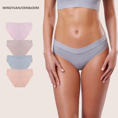 China OEM&ODM Factory Product Solid Color Breathable Briefs For Women Sports Style Women's One Piece Seamless Panties for sale