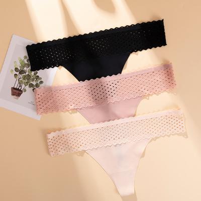 China OEM&ODM ICE Breathable Panties For Women Underwear Seamless French Cut Thong Big Stretch Seamless Panties For Women for sale