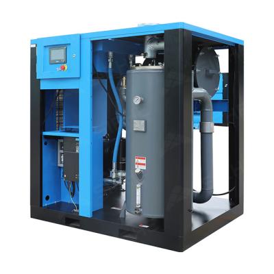 China Lubricated Highly Reliable Maintenance Free Screw Air Compressor With Inverter for sale