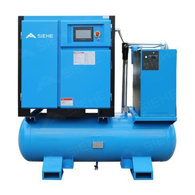 China Lubricated Laser Cutting Inline Screw Air Compressor for sale