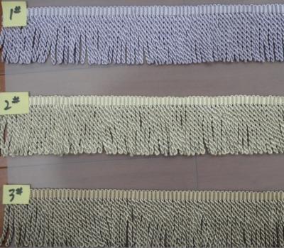 China Decorative 100% Polyester Eco-friendly Long Trim For Car Window Tassel for sale