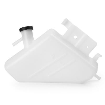 China Motorcycle Motorbike High Quality ABS Radiator Coolant Overflow Reservoir Coolant Reserve Bottle Plastic White For Suzuki GSXR1000 2005-2006 for sale