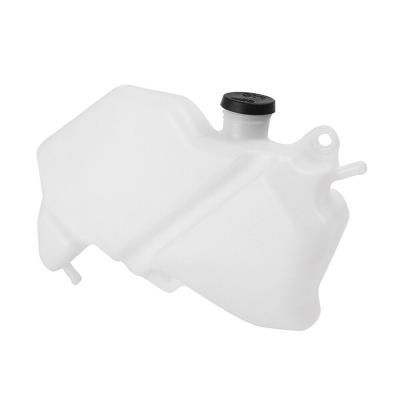 China Motorbike Motorcycle High Quality ABS Coolant Water Overflow Tank Radiator Plastic White Reservoir For Kawasaki Ninja ZX-6R 2009 2010 2011 2012 for sale