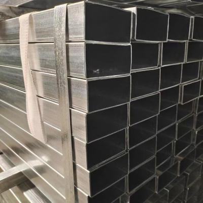 China CONSTRUCTION High Quality Corrugated Square Tubing Galvanized Steel Pipe Iron Rectangular Tube Price For Carports for sale